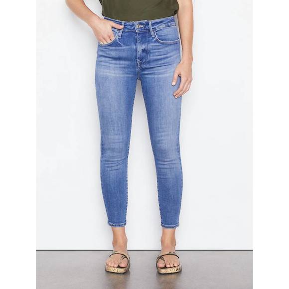 Frame Denim Jeans New Frame Le One Skinny Crop Jean In Sapphire